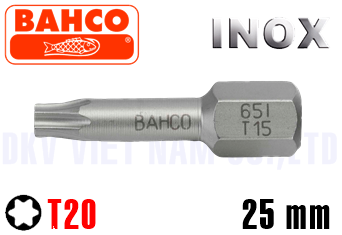 Vít cắm lục Inox Bahco 65l/T20