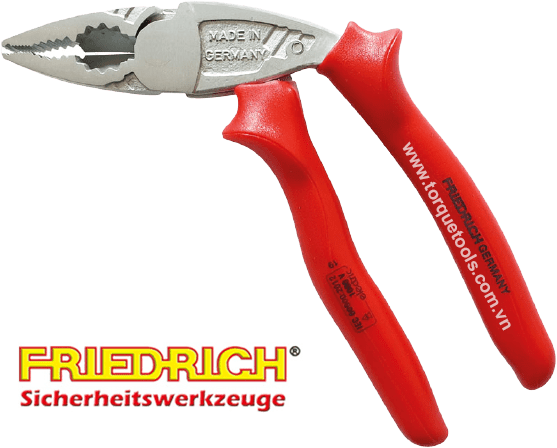 kim cach dien da nang FRIEDRICH 106221, FRIEDRICH VDE combination pliers 106221