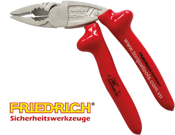 kim cach dien da nang FRIEDRICH 109222, FRIEDRICH VDE combination pliers 109222