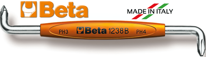 Tô vít 4 cạnh Beta 1238B 1-2, Beta phillips scewdriver 1238B 1-2