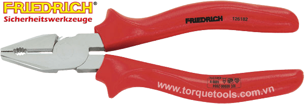 kim cach dien da nang FRIEDRICH 126182, FRIEDRICH VDE combination pliers 126182