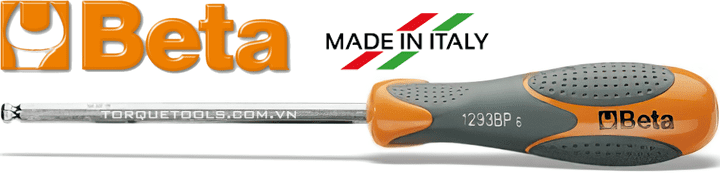 Tô vít 6 cạnh Beta 1293BP 2, Beta ball head hexagon scewdriver 1293BP 2