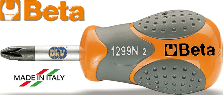 Tô vít 6 cạnh Beta 1299N/PZ 1, Beta scewdriver for cross head Pozidriv®-Supadriv® screws 1299N/PZ 1