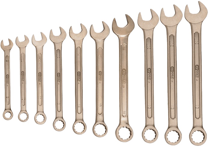 Bo co le chong chay no KS Tools 963.7370, KS Tools non sparking spanner set 963.7370