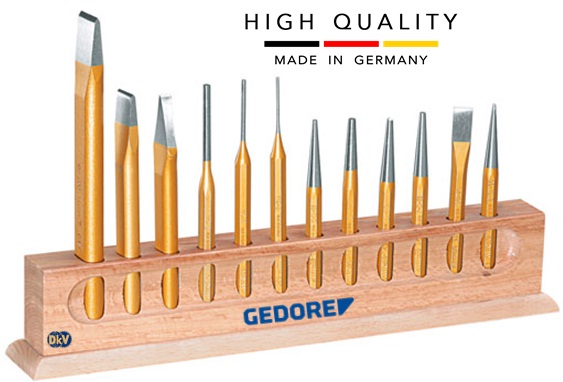 bo dot duc lo Gedore 107, Gedore chisel and punch set 107