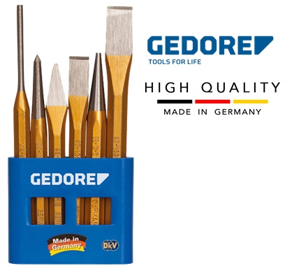 Bo duc dot lo Gedore 106, Gedore Chisel and punch set 106