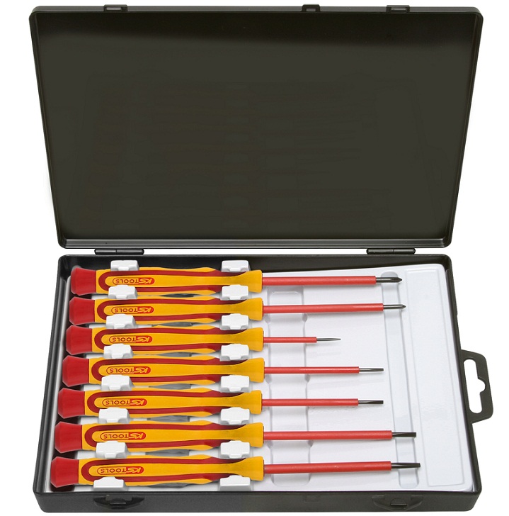 bo to vit cach dien KS Tools 500.6165, KS Tools VDE screwdriver set 500.6165