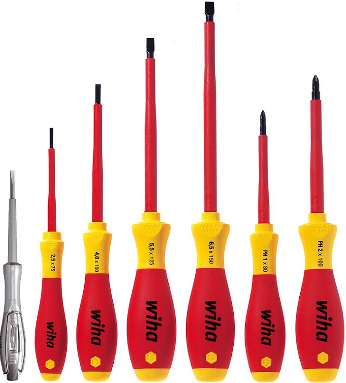 bo to vit cach dien Wiha 00834, Wiha VDE Screwdriver set 00834
