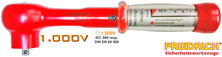 co le luc cach dien Friedrich 313902, Friedrich VDE torque wrench 313902