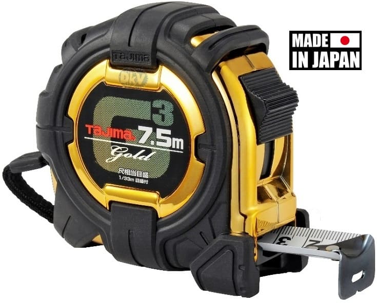 Thước cuộn dây Tajima G3GL25-75SBL, Tajima tape measure G3GL25-75SBL