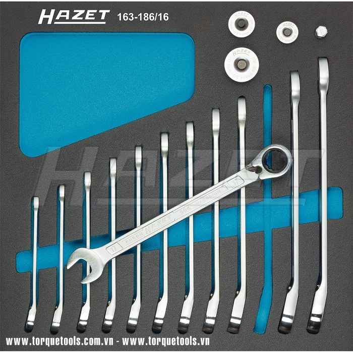 Khay dung cu Hazet 163-186/16, Hazet soft foam insert 163-186/16
