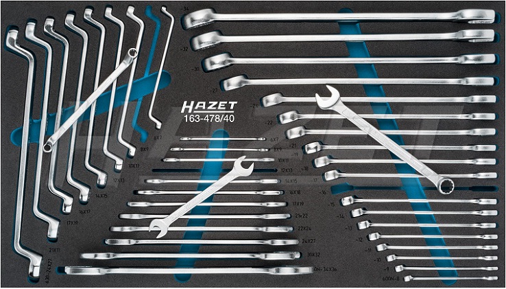 Khay dung cu Hazet 163-478/40, Hazet soft foam insert 163-478/40