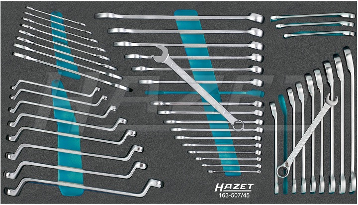 Khay dung cu Hazet 163-507/45, Hazet soft foam insert 163-507/45