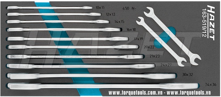 Khay dung cu Hazet 163-519/12, Hazet soft foam insert 163-519/12