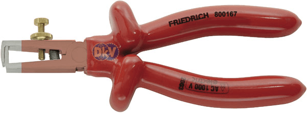 kim cach dien tuot day Friedrich 800167, Friedrich VDE wire stripping pliers 800167