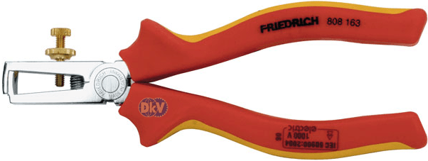 kim cach dien tuot day Friedrich 808163, Friedrich VDE wire stripping pliers 808163