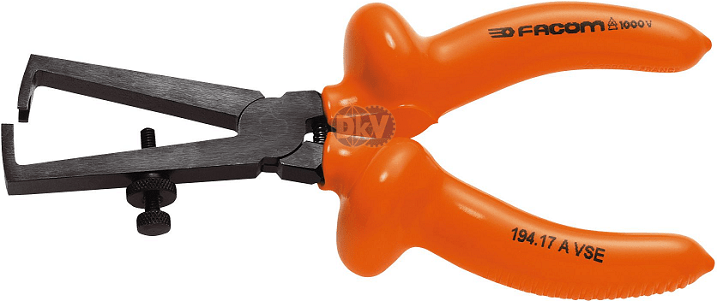 kim cach dien tuot day Facom 194.17AVSE, Facom VDE WIRE STRIPPING PLIERS 194.17AVSE