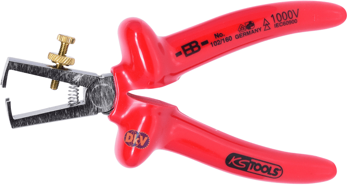 kim cach dien tuot day KS Tools 117.1271, KS Tools VDE WIRE STRIPPING PLIERS 117.1271