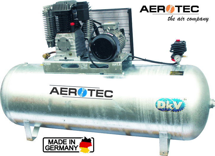 may nen khi Aerotec N60-500 Z PRO liegend - 400 Volt verzinkt, Aerotec air compressor N60-500 Z PRO liegend - 400 Volt verzinkt