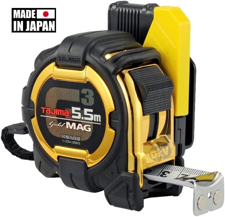 Thước cuộn dây Tajima SFG3GLM25-55SBL, Tajima tape measure SFG3GLM25-55SBL