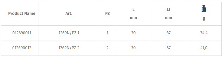 Tô vít 6 cạnh Beta 1269N/PZ 1, Beta evox scewdriver for cross head Pozidriv®-Supadriv® screws 1269N/PZ 1