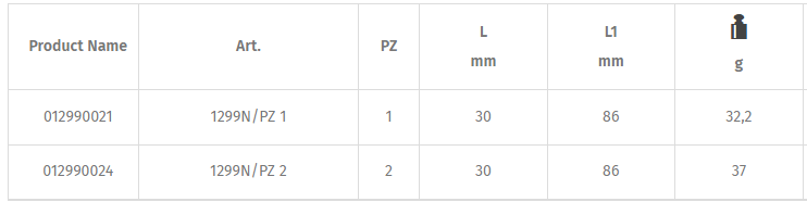 Tô vít 6 cạnh Beta 1299N/PZ 1, Beta scewdriver for cross head Pozidriv®-Supadriv® screws 1299N/PZ 1