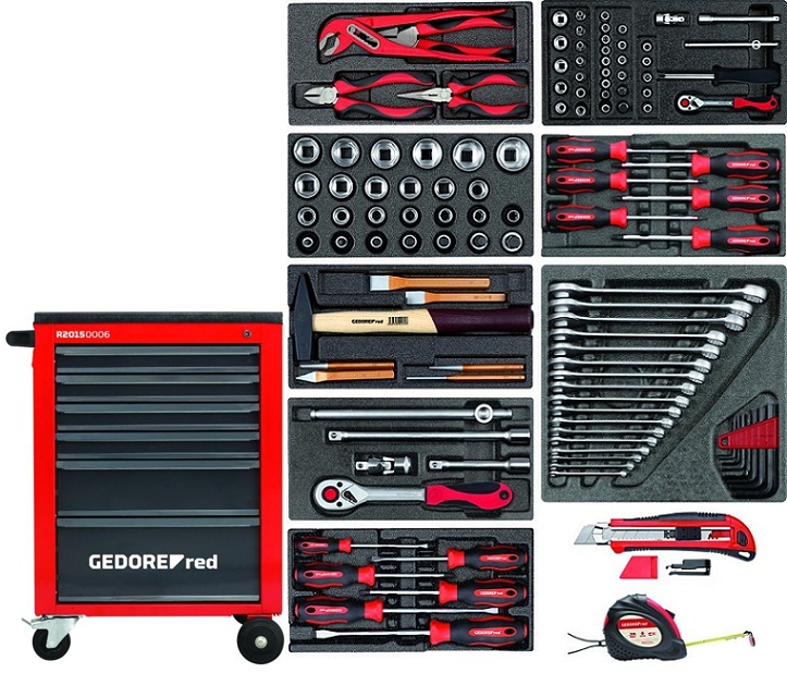 Thung dung cu Gedore Red R21560002, Gedore Red tool trolley R21560002