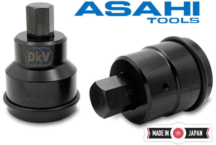 Đầu chụp bulong lục chìm Asahi UXX1022, Asahi  Impact Hex Bit Socket UXX1022: