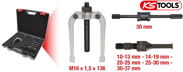 Bộ cảo móc lỗ KS Tools 660.0014, KS Tools Precision internal extractor 660.0014 set