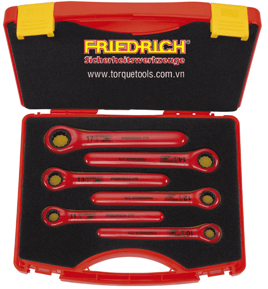 bo co le cach dien Friedrich 279017, Friedrich VDE spanners set 279017