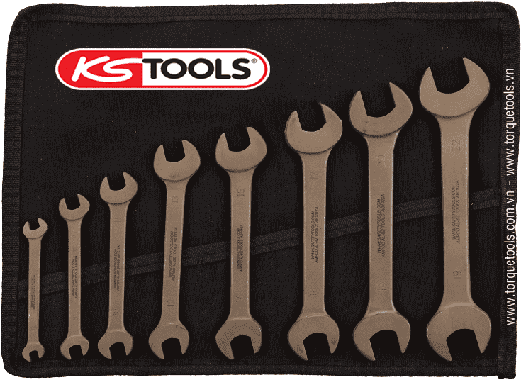 Bo co le chong chay no KS Tools 963.7064, KS Tools non sparking spanner set 963.7064