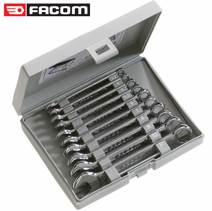 bo co le vong mieng facom 39.JE10 ,  facom wrench set 39.JE10