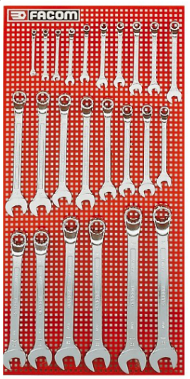 bo co le vong mieng facom 41.P24M ,  facom wrench set 41.P24M
