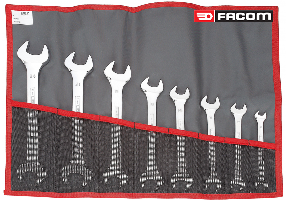 bo co le 2 đầu hở facom 44.JE8T,  facom wrench set 44.JE8T