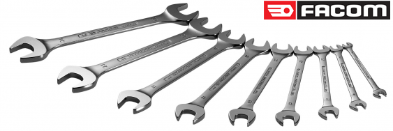 bo co le 2 đầu hở facom 44.JE9 ,  facom wrench set 44.JE9