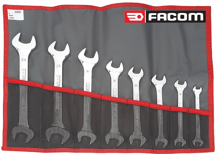 Bộ cờ lê hai đầu hở Facom 44.JU6, Facom wrench set 44.JU6