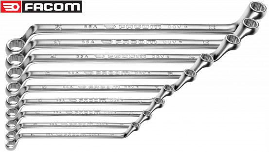 bo co le hai dau ho facom 55A.JD10 | facom wrench set 55A.JD10
