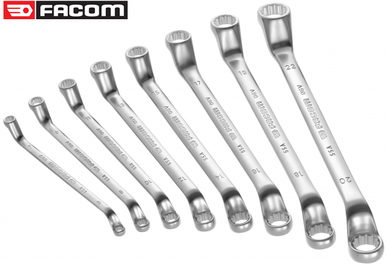 bo co le hai dau ho facom 55A.JU10 | facom wrench set 55A.JU10
