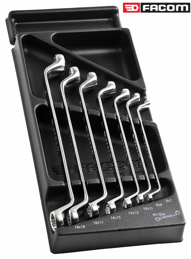 Bộ cờ lê hai đầu tròng Facom MOD.55-2, Facom wrench set MOD.55-2