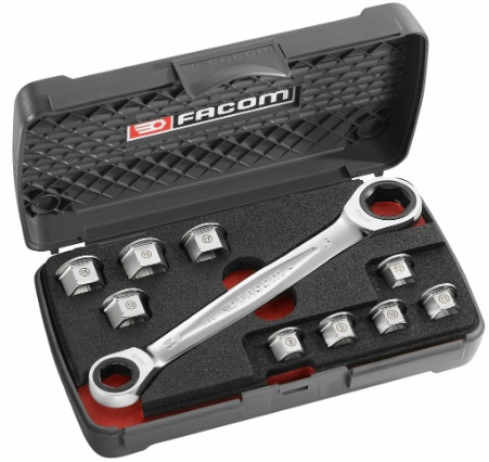 bo co le 2 dau trong facom 464.J1,  facom wrench set 464.J1