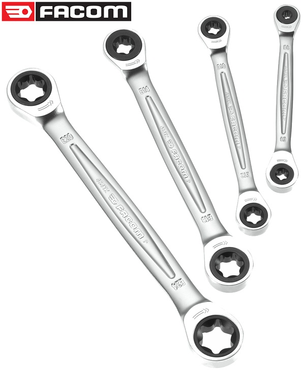 Bộ cờ lê hai đầu tròng Facom 464TX.J4, Facom wrench set 464TX.J4