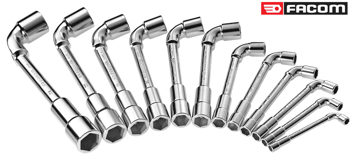 Bộ cờ lê ống đầu lục giác Facom 75.J12, Facom wrench set 75.J12