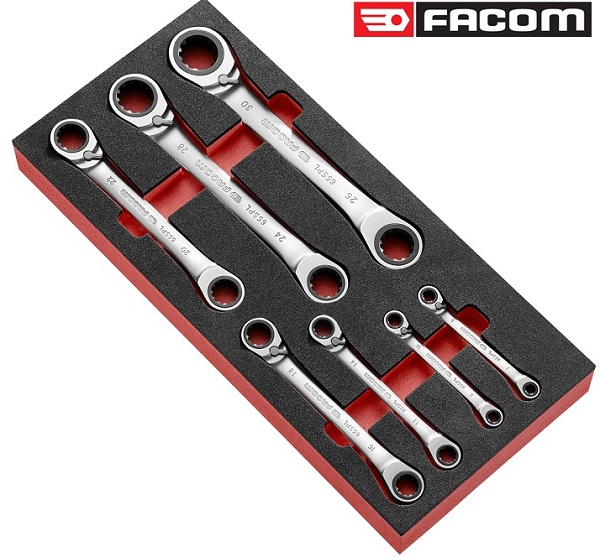 Bộ cờ lê hai đầu tròng Facom MODM.65J7, Facom wrench set MODM.65J7