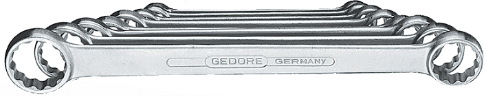 Bộ cờ lê tròng Gedore 4-12, Gedore double ended ring spanner set 4-12