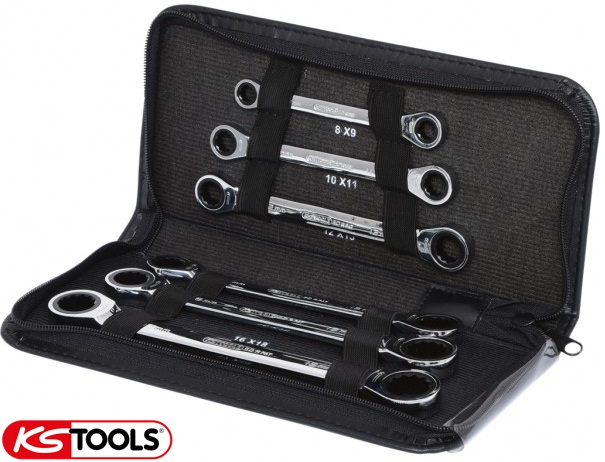  bo co le 2 đầu hở ks tools 503.4557 , ks tools wrench set 503.4557