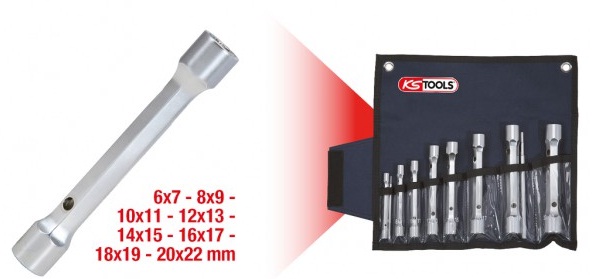 bo co le 2 đầu hở ks tools 518.0405 , ks tools wrench set 518.0405
