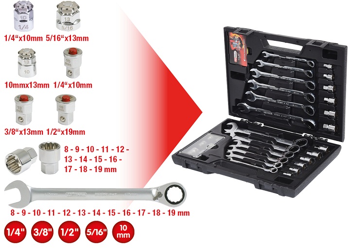 bo co le  ks tools 503.4960 , ks tools wrench set 503.4960 