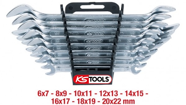 bo co le 2 đầu hở ks tools 517.0148, ks tools wrench set 517.0148