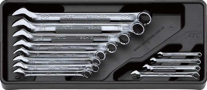 Bộ cờ lê ktc TMS212 , ktc combination reversible ratcheting wrench set TMS212 