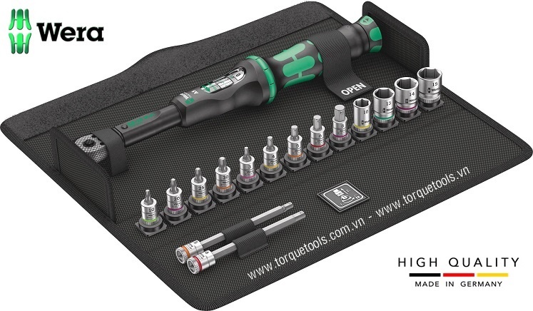 Bộ cờ lê lực Wera 05004180001, bộ cờ lê siết lực Wera 05004180001, Wera torque wrench set 05004180001